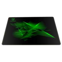 T-dagger Geometry Medium Size 360MM X 300MM X 3MM|SPEED Design|printed Gaming Mouse Pad Black And Green