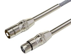 Amazonbasics 3 Pin Microphone Cable - 15.2 M 50F Silver