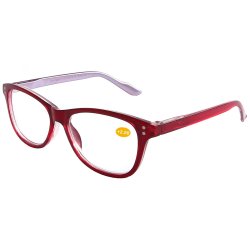 Reading Glasses With Pouch Red & Pink Frame 2.00