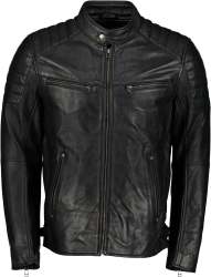 Men's Billy-j Black Leather Jacket- - XL