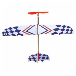 Toogoo R Elastic Rubber Band Powered Diy Foam Plane Model Kit Aircraft Educational Toy