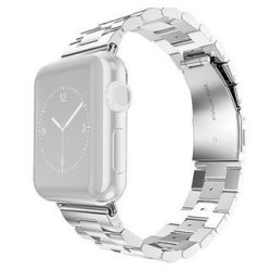 42MM Apple Watch Strap By Zonabel - Silver Stainless Steel