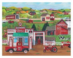 The Jigsaw Puzzle Factory Farmall Tractor Fuel Station Puzzle Game For Kids And Adults With Collectible Box 100 Piece 9 X 7 Inch 100% Biodegradable