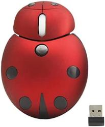 Deals on MINI Cute Wireless Mouse 2.4G 3000DPI Cartoon Animal Ladybug ...