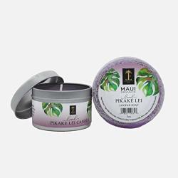 Island Essence - Local Pikake Lei Travel Tin Candle & Loofah Gift Collection - Natural Body Care From Hawaii