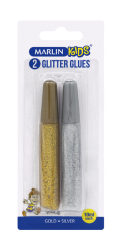 Glitter Glue 10ML 2'S - Gold & Silver