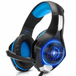 Gaming Headset PC USB For PS4 Xbox One VR Surround Sound Overear Gaming Headphones With Noise Isolating MIC Soft Memory Earmuffs USB LED Light