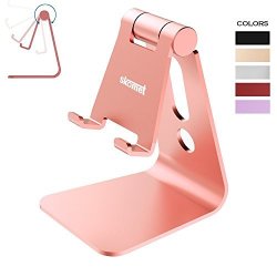 Multi-angle Adjustable Phone Stand Skomet Iphone Stand Cradle Dock Holder Iphone 7 6 6S Plus 5 5S 5C Charging And Android Smartphone Devices - Rose Gold