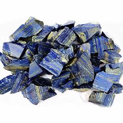 Bateer Mineral Stone Natural Rough Afghanistan Lapis Lazuli Crystal Raw Gemstone Mineral Stone 100G Perfect For Jewelry Making Home Decoration