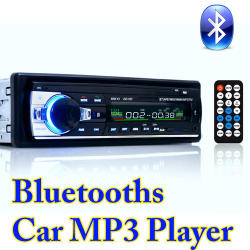 One Din Bluetooth Car Stereo - 4x 60w Speaker Support Front Aux In Usb + Sd Card Slot Mp3 Wav Ape