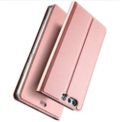 Huawei P10 Plus Wallet Case Pu Leather Flip With Stand Protective Card Holder Huawei P10 Plus Rose Gold