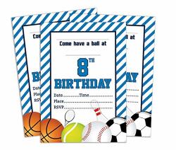 Darling Souvenir White Birthday Invitation Card 28 Pcs Fill Or Write In Blank Invites Printable Party Supplies 5 X 7 Inches