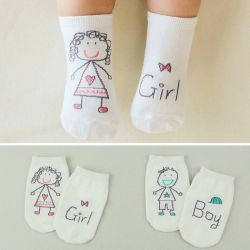 Baby Cotton Socks - Boys & Girls - No 0-3 Months