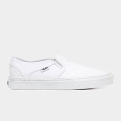 Vans Womens Asher Checkerboard White Sneakers