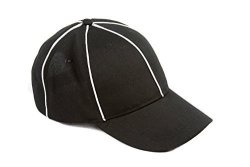 Murray Sporting Goods Referee Hat Black With White Stripes Official Cap