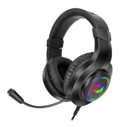Redragon Over Ear Hylas Aux MIC And Headset |usb Power Only Rgb Gaming Headset Black