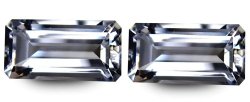 Hpj Connoisseurs Portfolio: Ultra Rare 11.00 Ct Flawless Diamond White Nigerian Topaz Pair