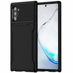Anccer Armor Series For Samsung Galaxy Note 10 Plus Case galaxy Note 10 Plus 5G Case With Anti Shock Dual Layer Anti Fingerprint Protective Cover Armor Black