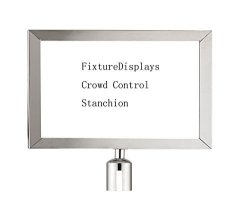 Fixturedisplays Crowd Control Stanchion Queue Barrier Post Sign Holder 11X17" Work With Our 2.5" Poles 12004-7 12004-7