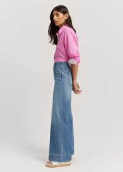 Australian Cotton High Rise Wide Leg Jean