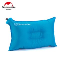Naturehike Inflated Pillows Compressed Folding Non-slip Pillow Suede Fabric Use... - Blue One Seat