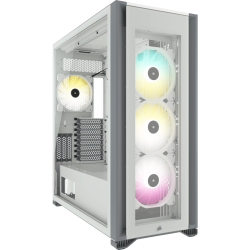 Icue 7000X Rgb Tempered Glass Full Tower Smart Case White - Includes Fan And Rgb Controller Commander Core Xt