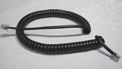 Charcoal Gray 12ft Phone Handset Cord Aastra PT390 TalkSwitch PowerTouch Altigen 
