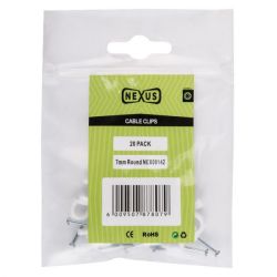 Nexus - Cable Saddle Round 7MM 20 - 50 Pack