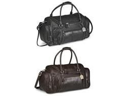 Gary Player Elegant Leather Weekend Bag - One-size Brown