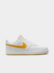 Nike Mens Court Vision Next Nature White yellow Low Sneakers
