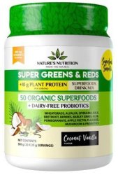 Nature's Nutrition Super Greens & Reds Superfoods Mix - Coconut Vanilla