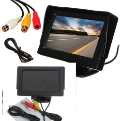 4.3 Lcd Car Rear View Monitor Screen Reverse Camera Kit DVD Vcr