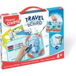 MAPEX Maped Creativ Travel Board - Erasable Games And Drawings Kit