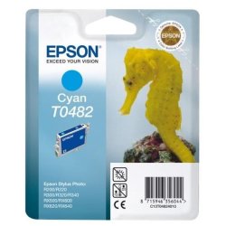 Epson - Ink - T0482 - Cyan - Seahorse - Stylus Photo R200 R220 R300 R320 ...