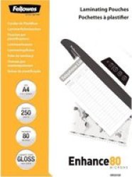 Fellowes Value Glossy Laminating Pouch A4 250 Pack