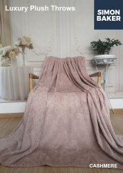 Luxury Plush Blanket Cashmere Available In Plain Or Embossed - Plain