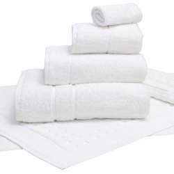 Terry Lustre 710GSM Platinum Range - Various Colours & Sizes - Hand Towel 50CM X 90CM White
