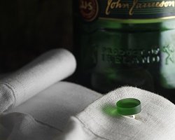 Irish Whiskey Cufflinks From Recycled Jameson Bottle