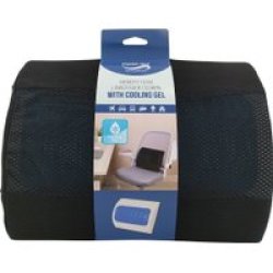 Crystal Aire Memory Foam Lower Back Cushion With Cooling Gel