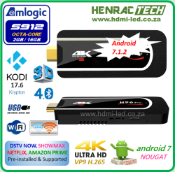 TV Stick H96 Pro 4K Uhd 2 16G Android 7 Cpu S912 Octa-core Media Player