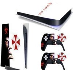Digital Version PS5 Console & Controllers Sticker cover skin: Resident Evil