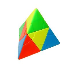 Fangshi Limcube 2X2 Cube Transform Pyramid Stickerless Cube - Professional Twist Cube Puzzles Iq Challenge Brainteaser Puzzle Perfect For Gifts & Collection