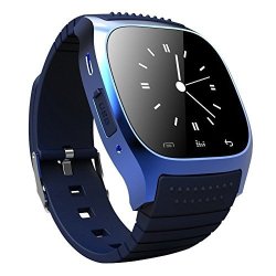 Aipker Bluetooth Smart Watch For Sumsang Sony Android Phone Blue