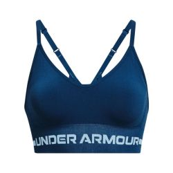 Under Armour Women's Seamless Low Long Sports Bra - Blue blizzard