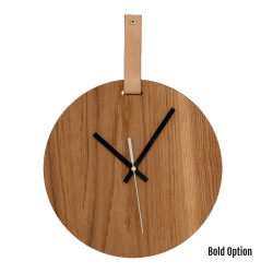 Oden Wall Clock - 300MM Dia White Bold