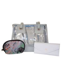 Fino 24547+SK-5082+SKH212 3 In 1 Transparent Jelly Bag With Purse Set
