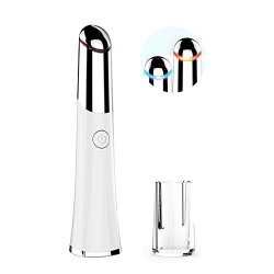Unoisetion Face Eye Massager 42? Heated & Sonic Vibration Facial Massage Tool pen wand Face Massager For Anti Aging & Wrinkle Relieving Dark Circles Rechargeable Massage Facial Roller