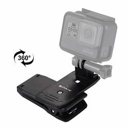 360 Degree Rotating Backpackage Hat Rec-mounts Quick Release Clamp Mount For Gopro New Hero HERO7 6 5 5 Session 4 Session 4 3+