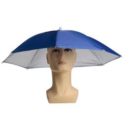 Foldable Sun Umbrella Fishing Hiking Golf Camping Headwear Cap Head Hats Outdoor