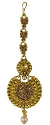 Ethnic Gold Tone Traditional Indian Women Wedding Maang Tikka Forehead JEWELRY|IMSM-BMT11A
